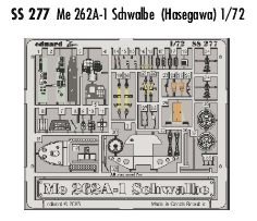 Detailset Messerschmitt Me262A-1 Schwalbe (Hasegawa)  SS277