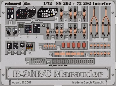 Detailset B26B/B Marauder interior (Hasegawa) SS292