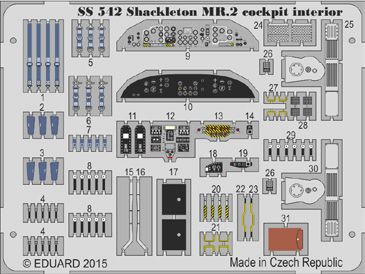 Detailset Shackleton MR2 Cockpit interior (Airfix)  SS542