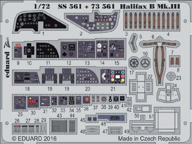 Detailset Halifax B MKIII Interior (Revell)  SS561