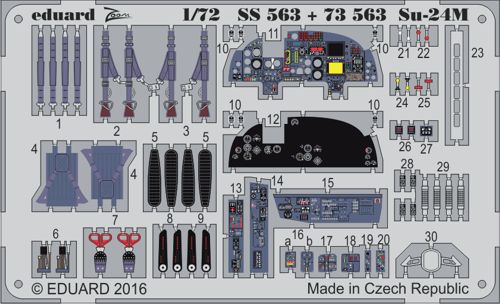 Detailset Suchoi Su24M Fencer Interior (Trumpeter) SS563