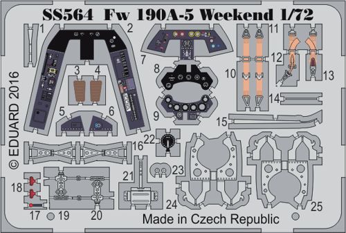 Detailset Focke Wulf FW190A-5 (Eduard - weekend)  SS564
