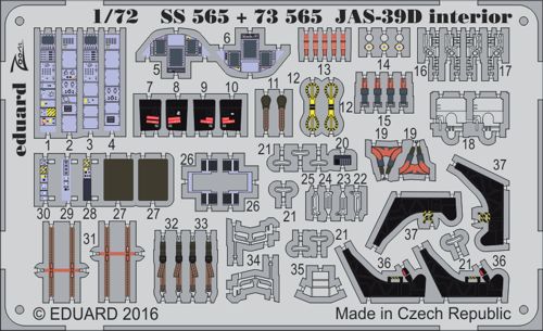 Detailset SAAB JAS39D Gripen (Revell) SS565