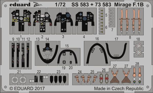 Detailset Mirage F1B (Special Hobby)  SS583