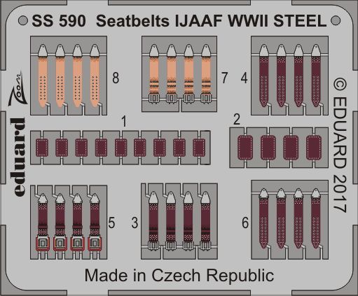 Detailset Seatbelts IJAAF WWII - Steel-  ss590