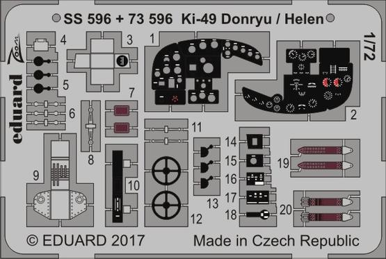 Detailset Ki49 Donryu (Helen) (Hasegawa)  SS596