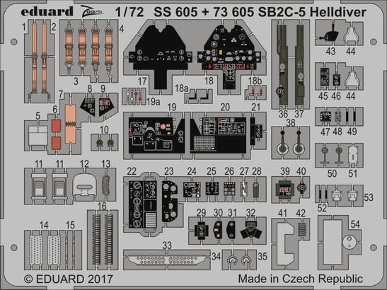 Detailset Curtiss SB2C-5 Helldiver (Special Hobby) SS605