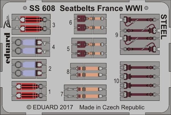 Detailset Seatbelts France WW1  ss608