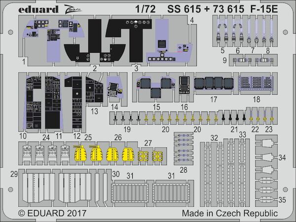 Detailset F15E Strike Eagle Interior (Great wall)  ss615