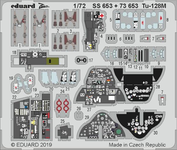 Detailset Tupolev Tu128M (Trumpeter) SS653