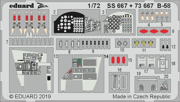 Detailset B58 Hustler (Italeri)  ss667