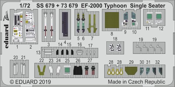 Detailset EF2000 Typhoon Single Seater (Revell) SS679