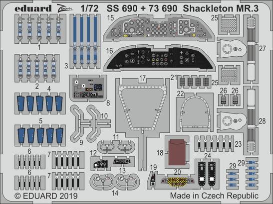 Detailset Shackleton MR3 (Revell) ss690