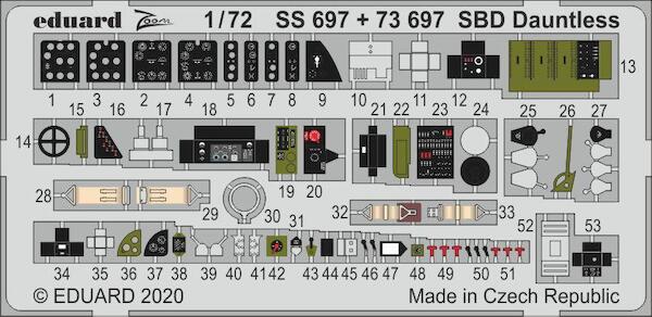 Detailset SBD-4/5/6 Dauntless (Hasegaewa/Hobby 2000)  ss697