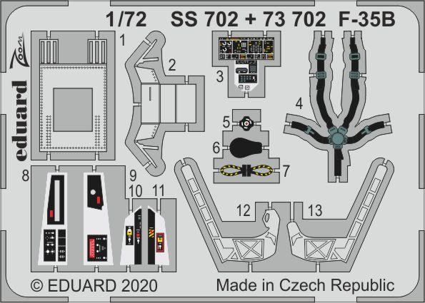 Detailset F35B lightning II (Italeri)  ss702