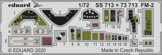 Detailset Grumman FM-2 Wildcat (Arma Hobby) SS713