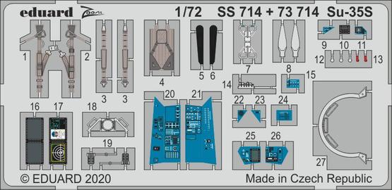 Detailset Sukhoi Su35S Flanker (Great Wall Hobby) SS714