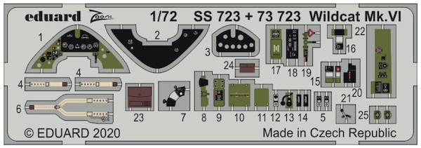 Detailset Grumman Wildcat MKIV (Arma Hobby) ss723