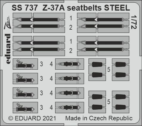 Detailset Z37A Cmelak Seatbelts (Eduard) SS737