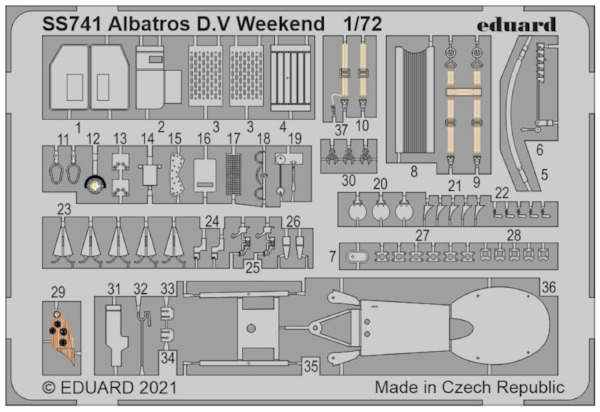 Detailset Albatros DV - weekend- (Eduard) SS741