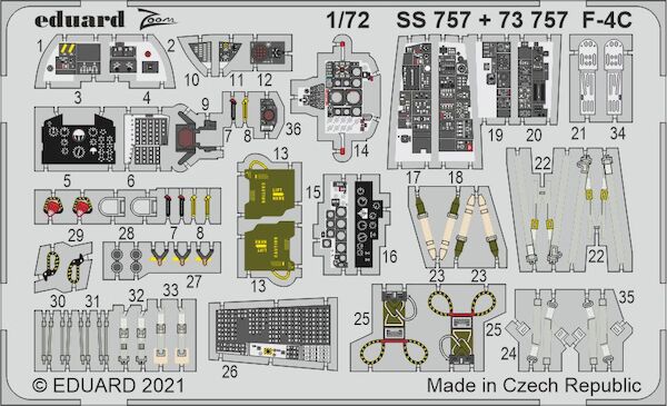 Detailset  F4C Phantom II  Interior (Fine Molds)  SS757