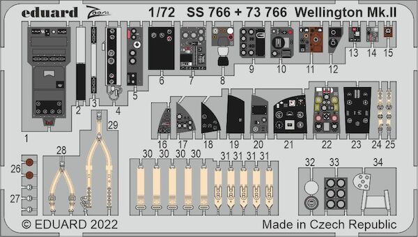 Detailset  Vickers Wellington MKII interior (Airfix)  SS766