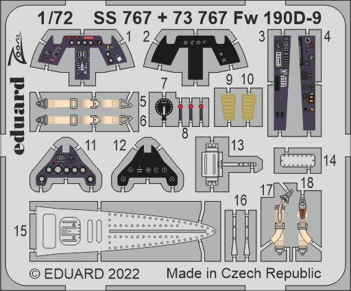 Detailset  Focke Wulf FW190D-9  Interior (IBG)  SS767