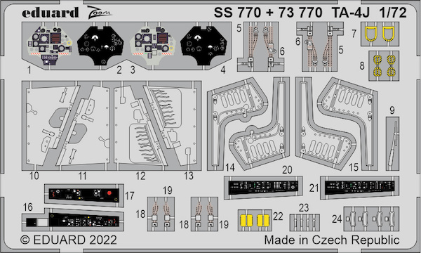 Detailset Douglas TA4J Skyhawk Interior (Fujimi/Hobby 2000)  SS770