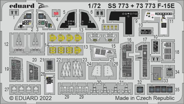 Detailset  F15E Strike Eagle Interior (Revell)  SS773