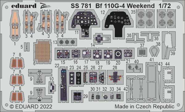 Detailset Messerschmitt BF110G-4 (Eduard Weekend) SS781