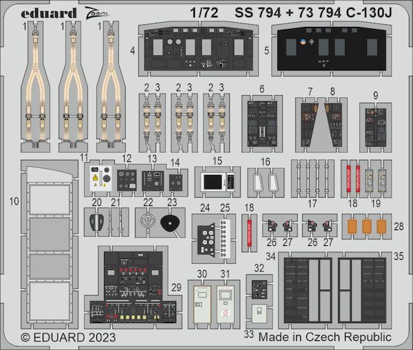 Detailset  Lockheed C130J Hercules Interior (Zvezda)  SS794