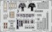 Detailset  Messerschmitt BF110G-2 Interior (Eduard) SS798