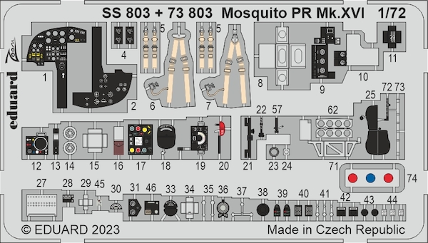 Detailset Mosquito PR.XVI Interior (Airfix)  SS803