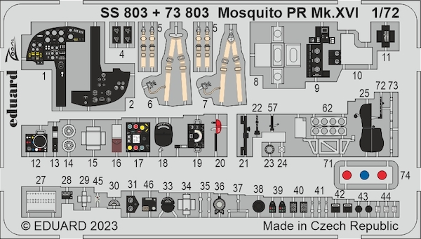 Detailset Mosquito PR.XVI Interior (Airfix) SS803