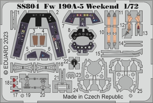 Detailset Focke Wulf FW190A-5 (Eduard - weekend)  SS804