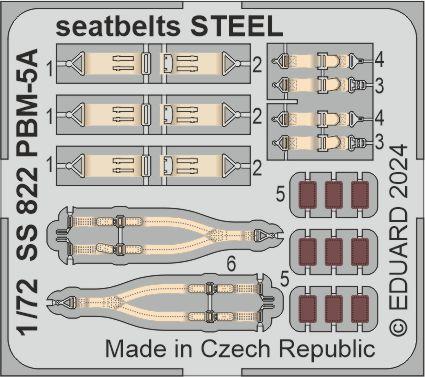 Detailset Martin PBM5A Mariner Seatbelts (Academy) SS822