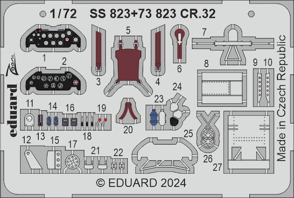 Detailset Fiat CR32 Interior (Italeri) ss823