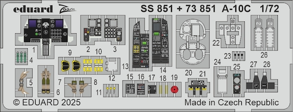 Detailset A10C Thunderbolt II Interior (Great Wall Hobby)  SS851