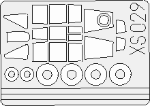 Express Mask F84G Thunderjet (Tamiya)  XS029