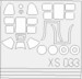 Express Mask P51B/C Mustang (Academy) XS033