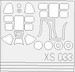 Express Mask P51B/C Mustang (Academy) XS033