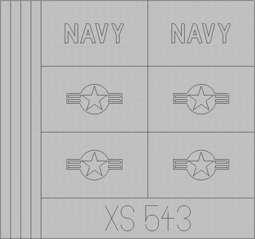 Express Mask F18 National Insignia lo-viz  XS543