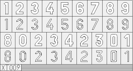 Express Mask German Numbers (Large) XT009