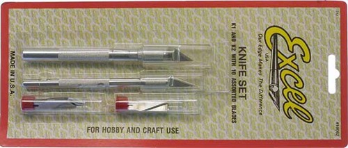 Modelers Knife K1 and K2 with assorted blade set 19062