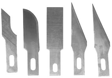 5 assorted Blades For 1,3 Handles 20014
