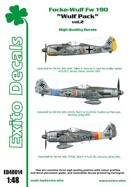 Focke Wulf FW190A "Wulf Pack"Vol.2 ED-48014