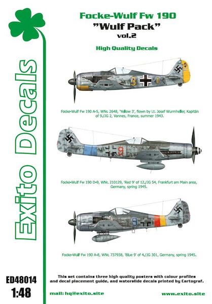 Focke Wulf FW190A "Wulf Pack"Vol.2  ED-48014