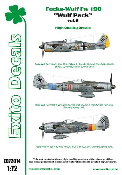 Focke Wulf FW190A "Wulf Pack"Vol.2 ED-72014