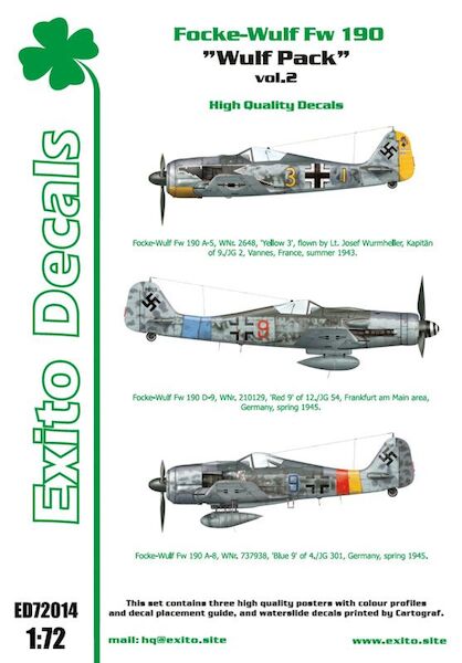 Focke Wulf FW190A "Wulf Pack"Vol.2  ED-72014