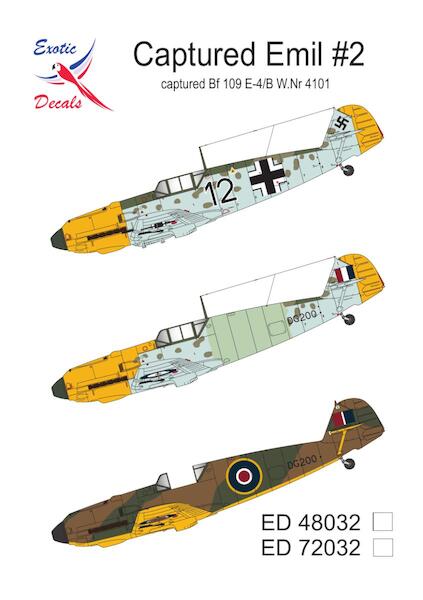 Captured Emil #2, BF109E-4/B W.Nr 4101  ed32032